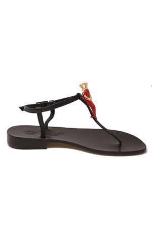 Capri sandals with horn Da Costanzo | SANDALICORNOCAPRINEROROSSO